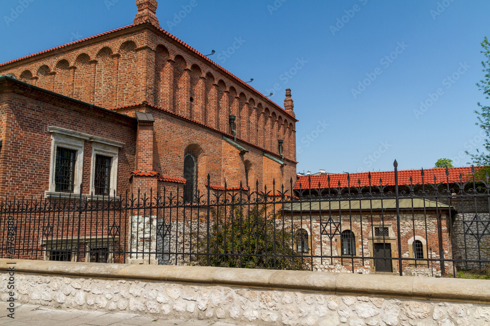 Old Synagogue in historic Jewish Kazimierz district of Cracow, P