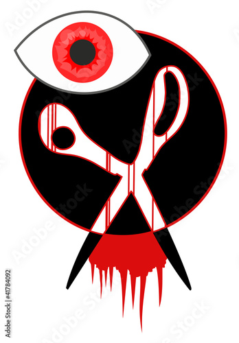 Terror halloween icon