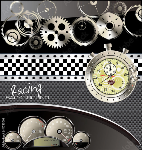 Racing vector modern background