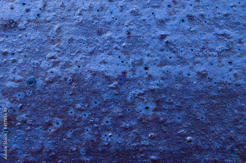 Obraz premium Old blue metal surface
