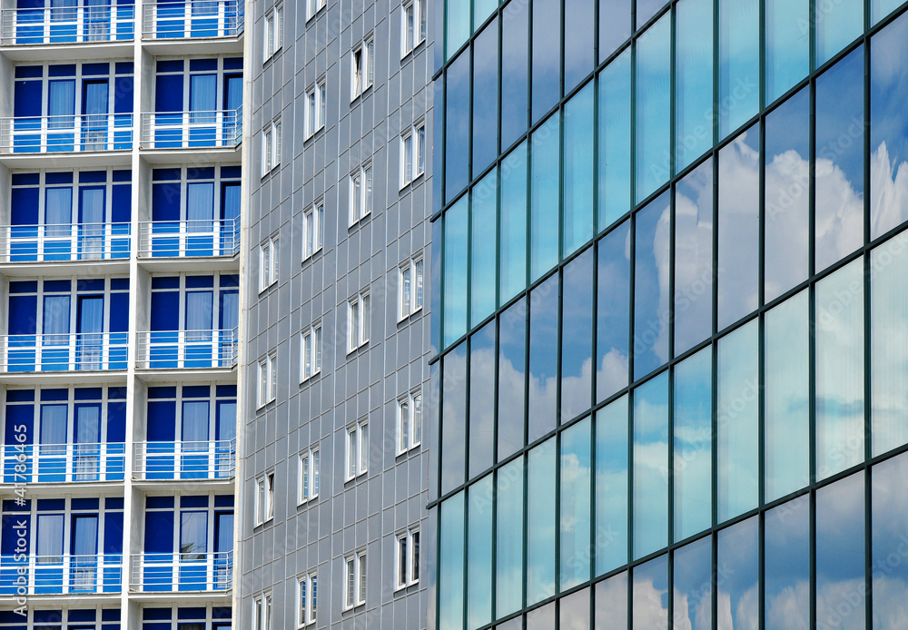 City architecture, buildings background