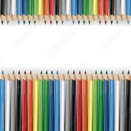 Colorful pencils background