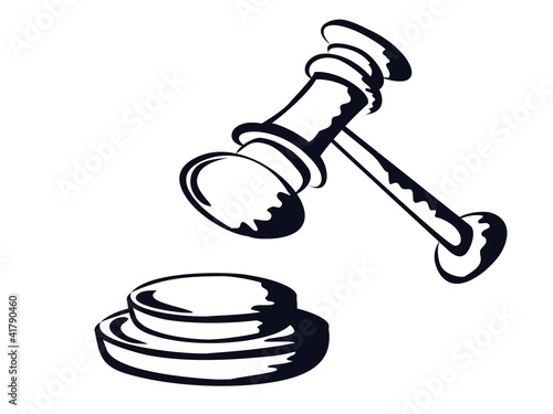 judge gavel,sketch shape,vector from