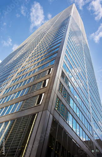 Photography low angle shot of tall commercial building