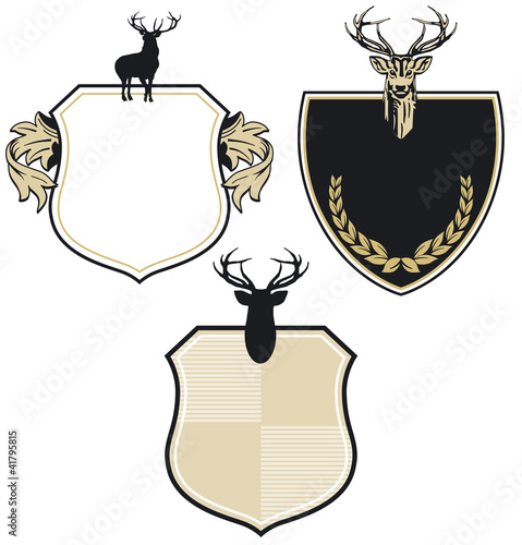 Wappen mit drei Hirschen