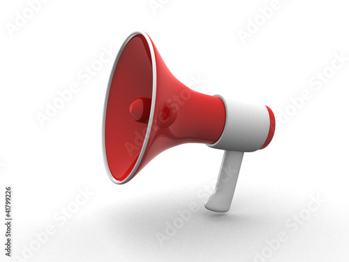 megaphone isolated on white