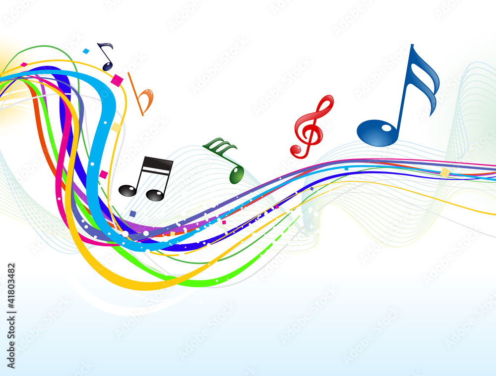 abstract musical wave background vector de Stock Adobe Stock