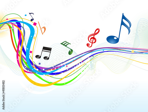 abstract musical wave background #41803482