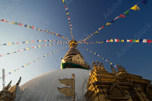 Swayambhunath pagoda the famous landmark Buddhist in Kathmandu