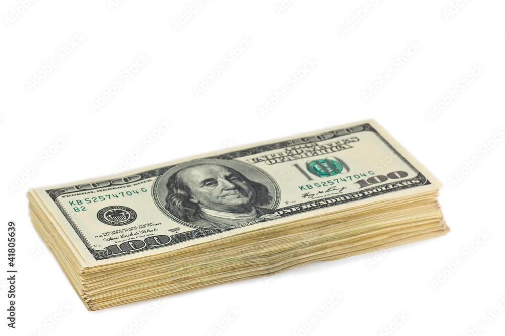 pack of currencys on a white background pack of currencys on a white background