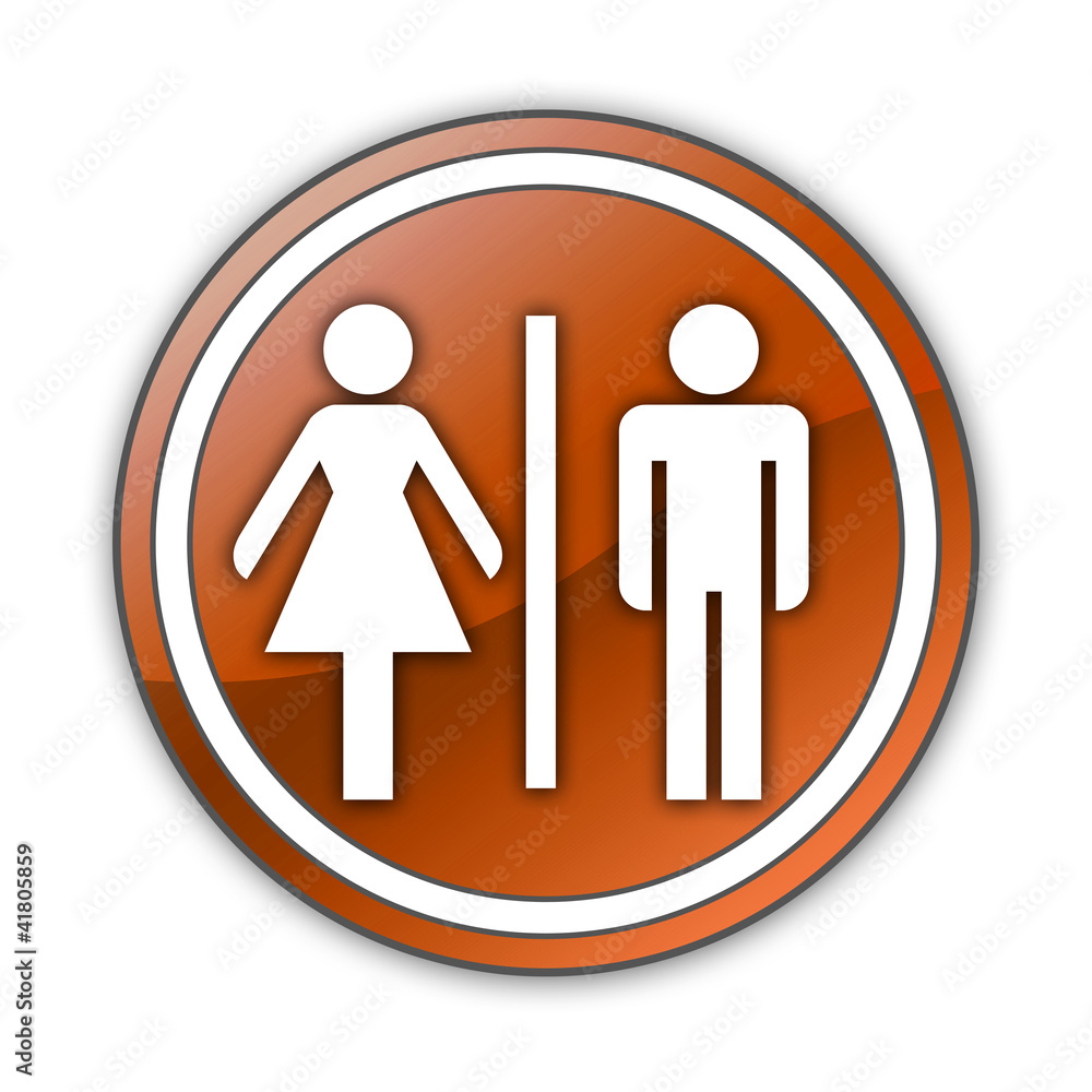 Orange Glossy Button Orange Glossy Button
