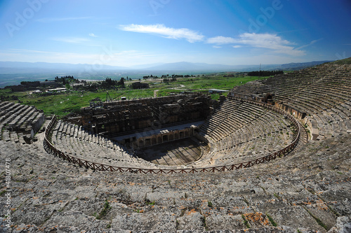 Antic theater at Hierapolis , Turkey