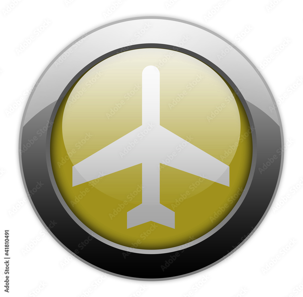 Yellow Metallic Orb Button Yellow Metallic Orb Button