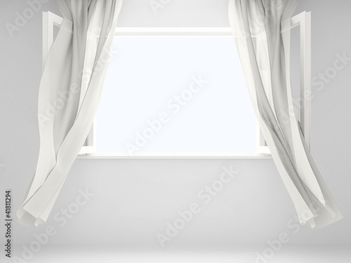 Fotografija Window with curtains
