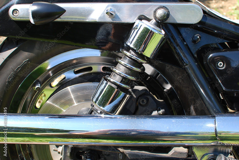 Fototapeta premium Amortyzator motocykla