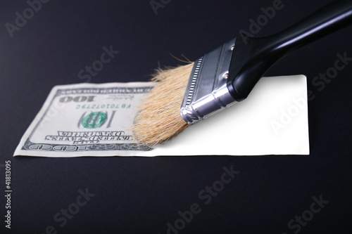 Slika na platnu a fake dollar