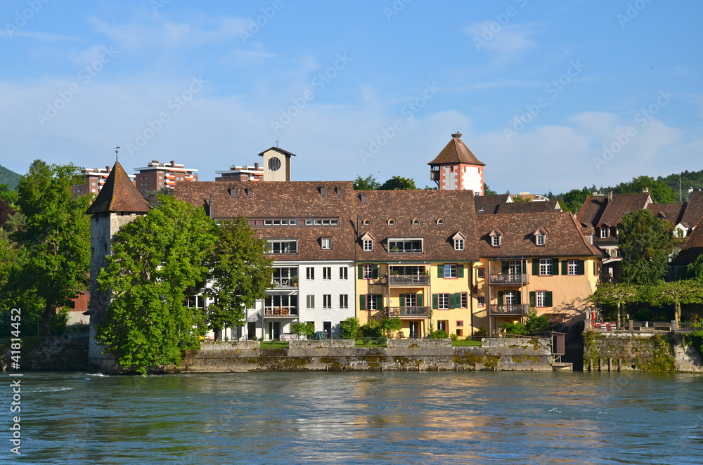 River Houses in Rheinfelden, Switzerland River Houses in Rheinfelden, Switzerland
