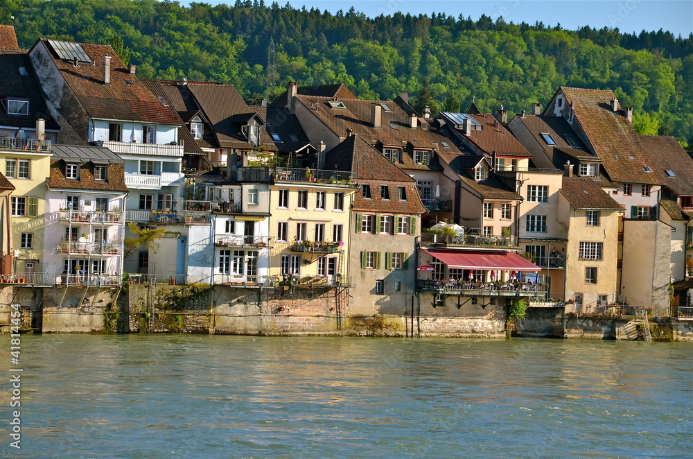 River Houses in Rheinfelden, Switzerland River Houses in Rheinfelden, Switzerland