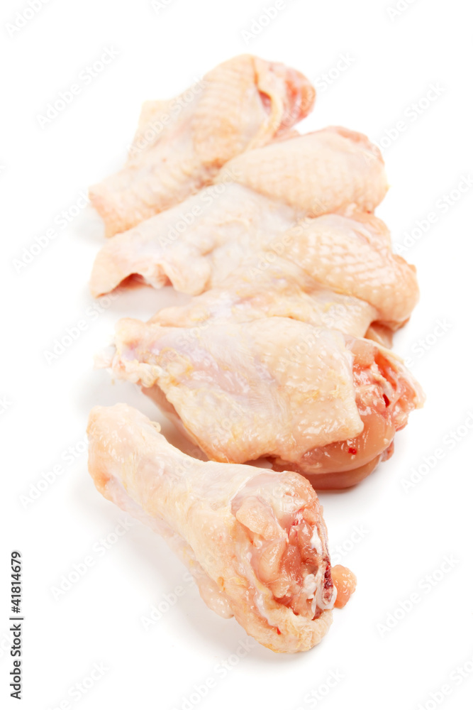 Raw chicken wings