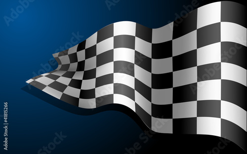 Waving Race Flag