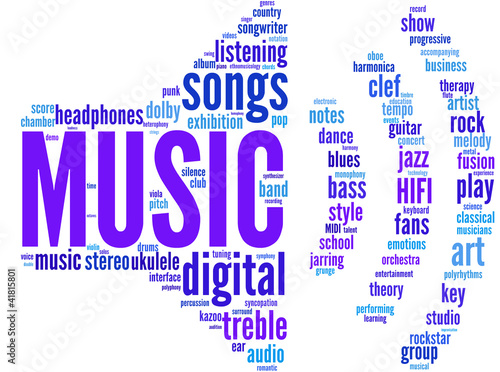 audio symbol tagcloud photo