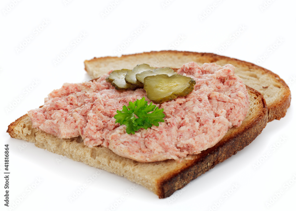 Brot mit Pfälzer Leberwurst
