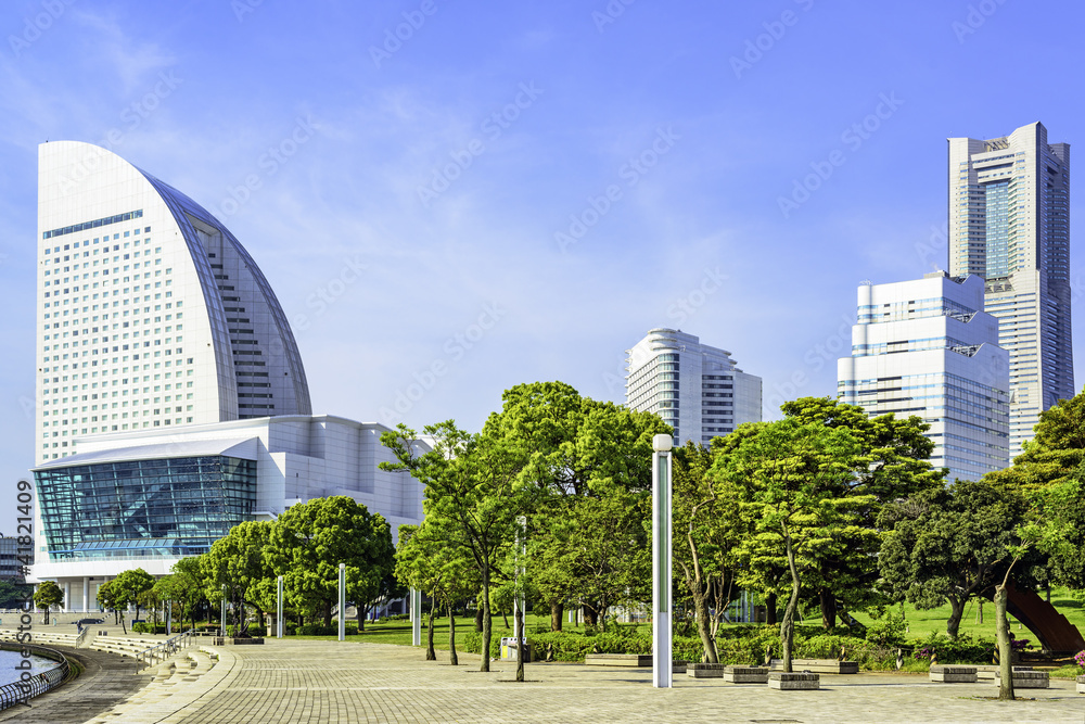 View of the Marina in Yokohama Bayside