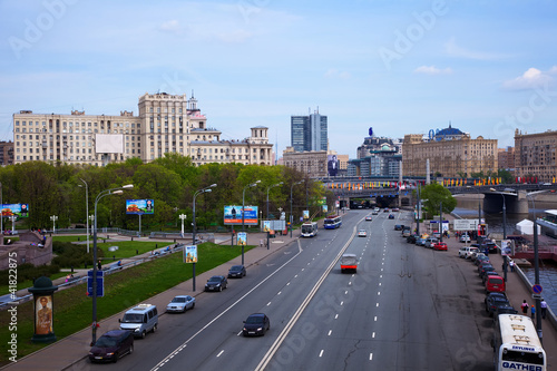 View of Moscow.  Square of Europe and Borodinsky Bridge