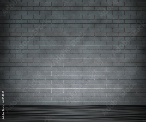Gray Brick Wall Background