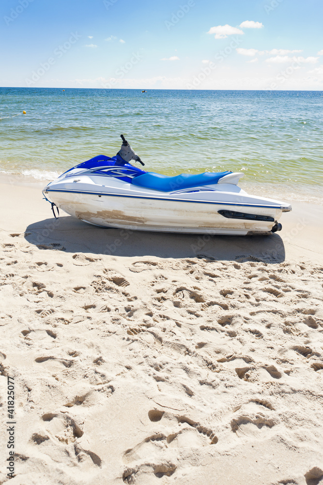 water scooter, Hel Peninsula, Pomerania, Poland