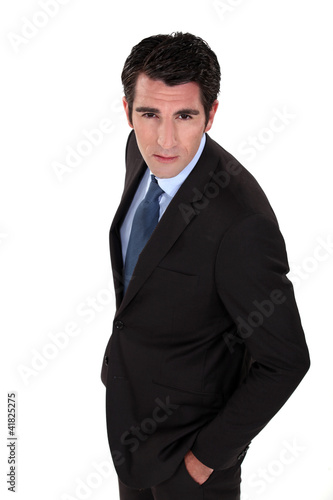 portrait of handsome businessman in his thirties