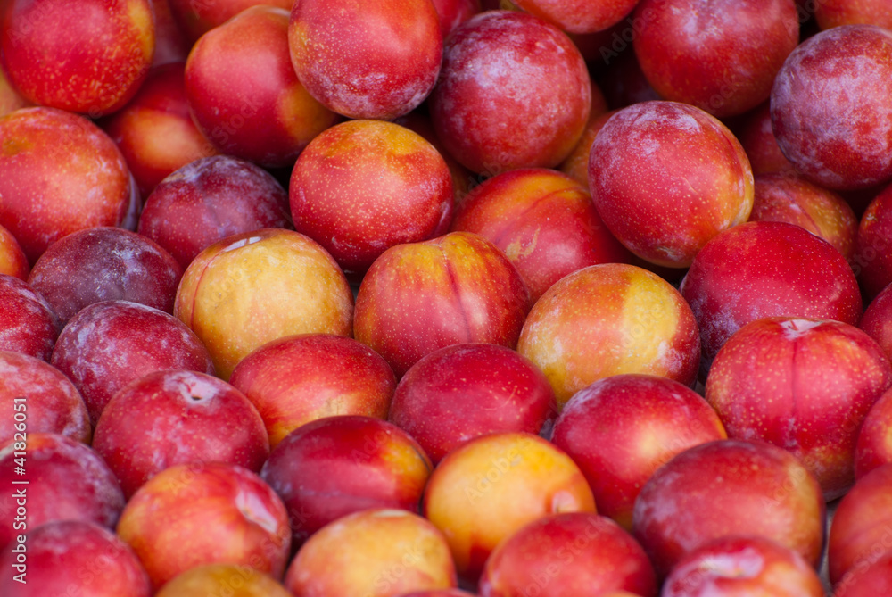 Plum, background. Plum, background.