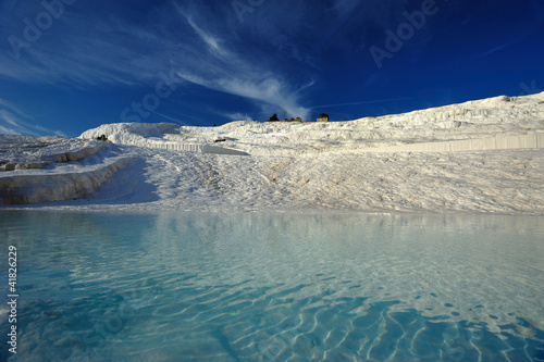 travetines at pamukkale , hierapolis , turkey