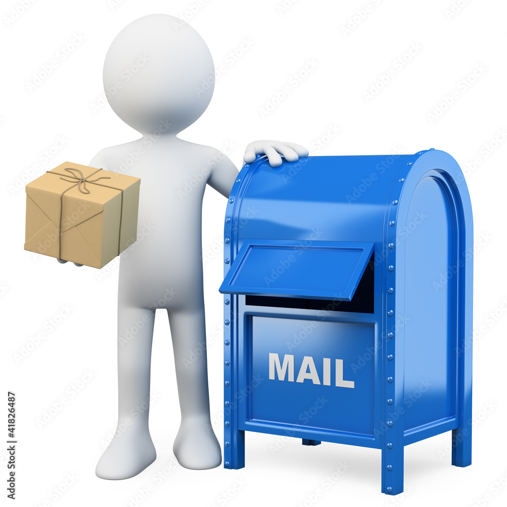 3d white people. Send a package. 3d white people. Send a package.