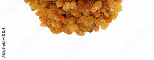 Raisins isolated on a white background