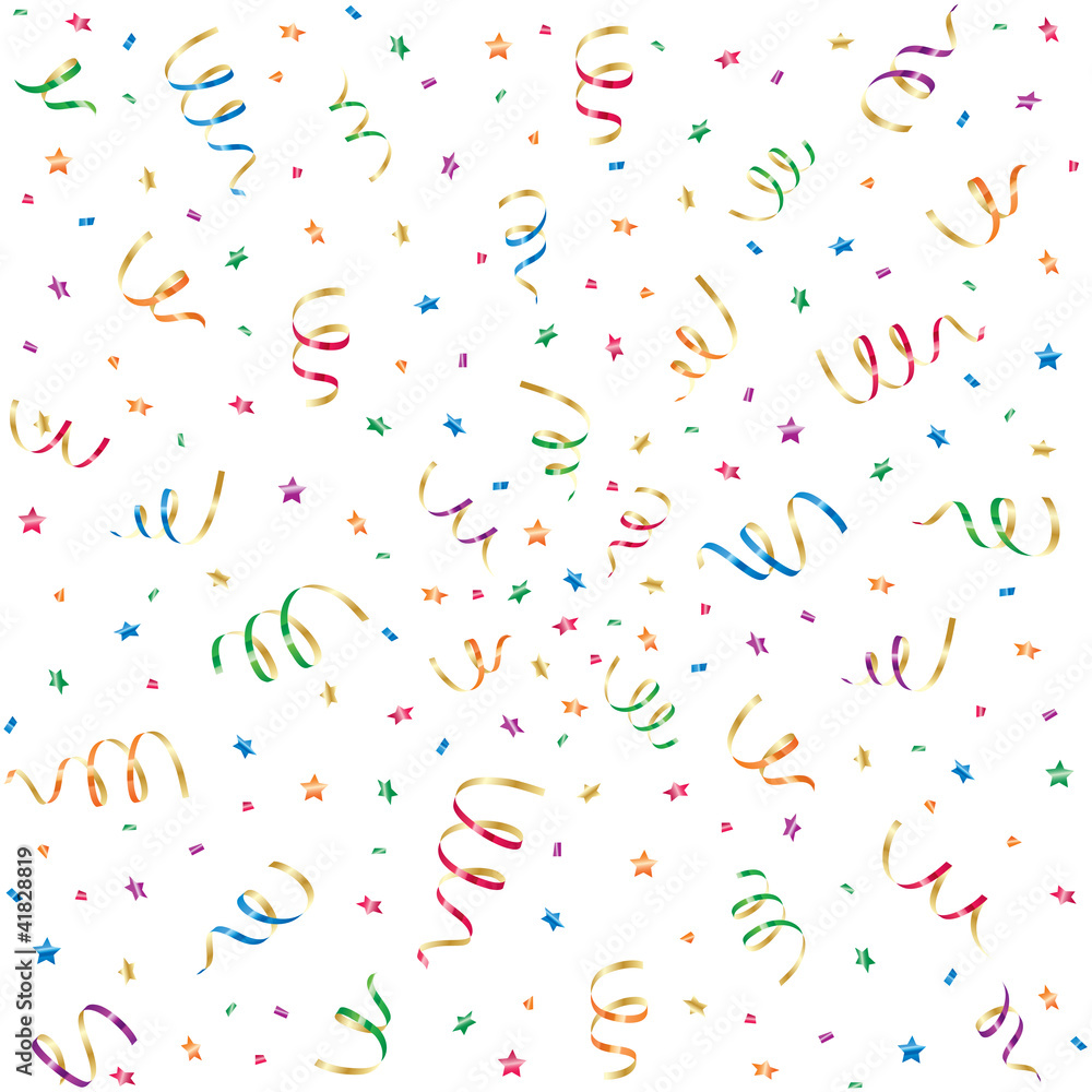 Confetti and streamer Confetti and streamer