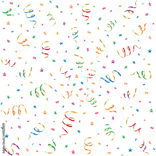 Confetti and streamer