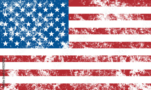 drapeau américain usé photo