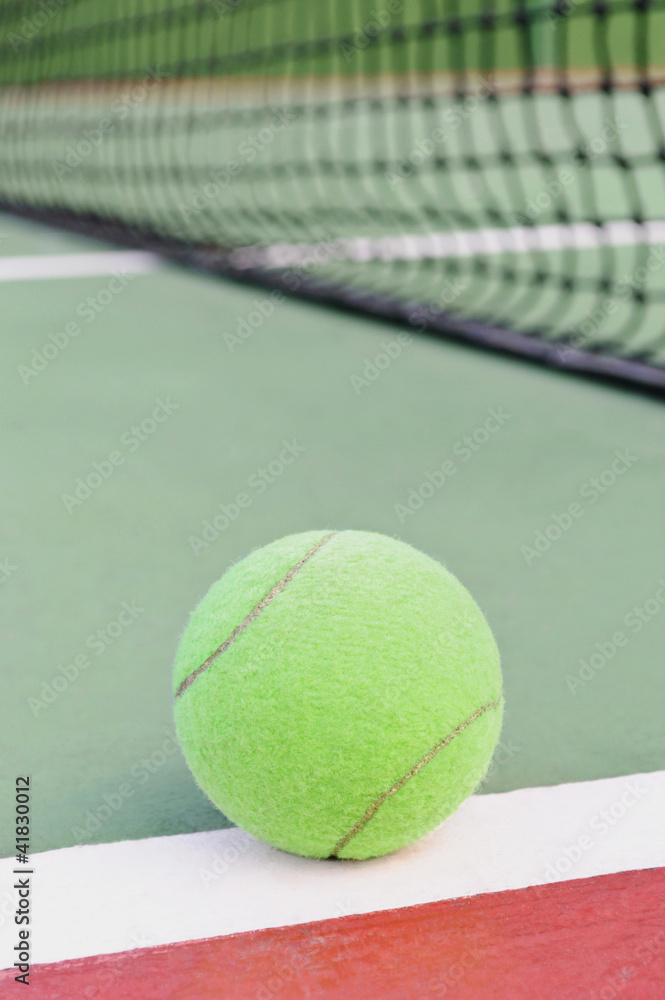 Tennis Balls shot on a outdoor tennis court