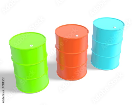 3 colors oil drum R