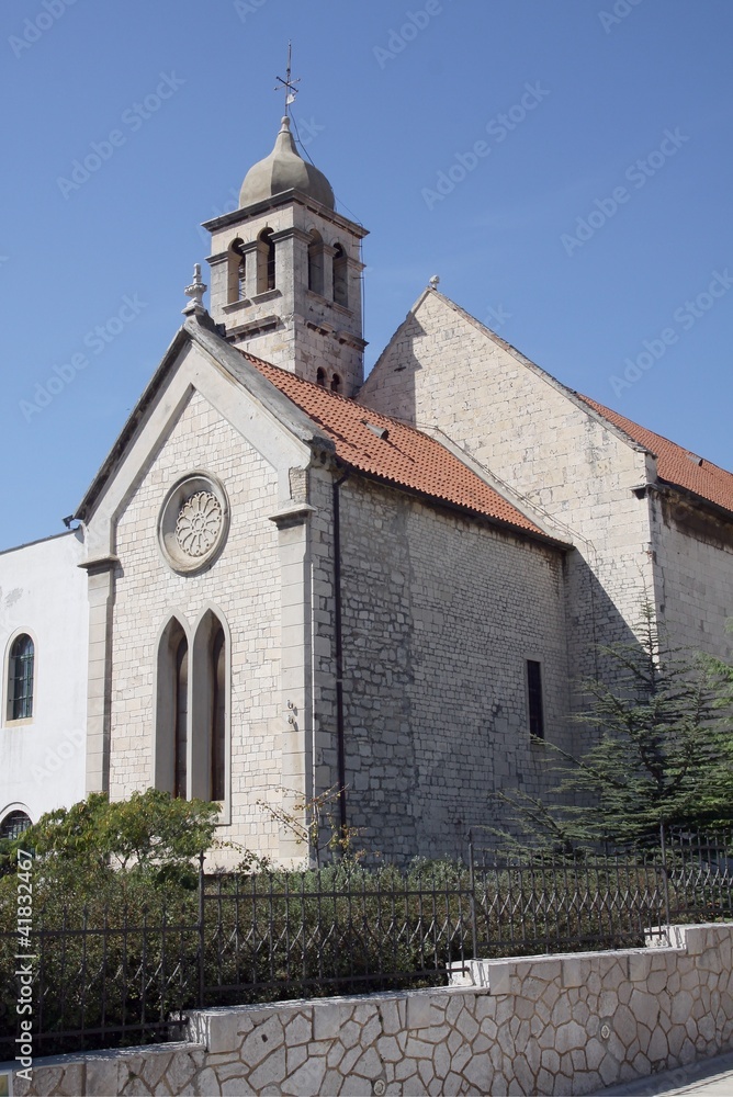 Franciscan Church in croatian town Sibenik