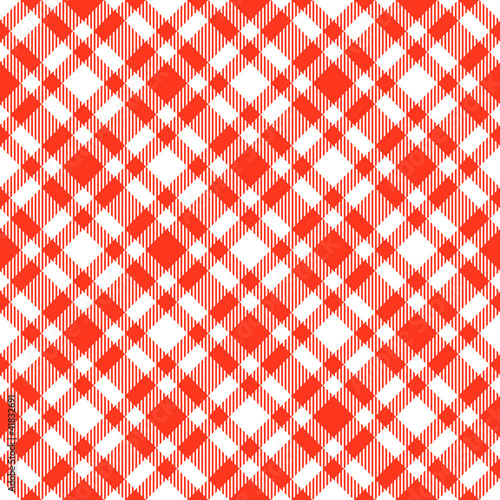 Karo Tischdecken Muster ROT - endlos