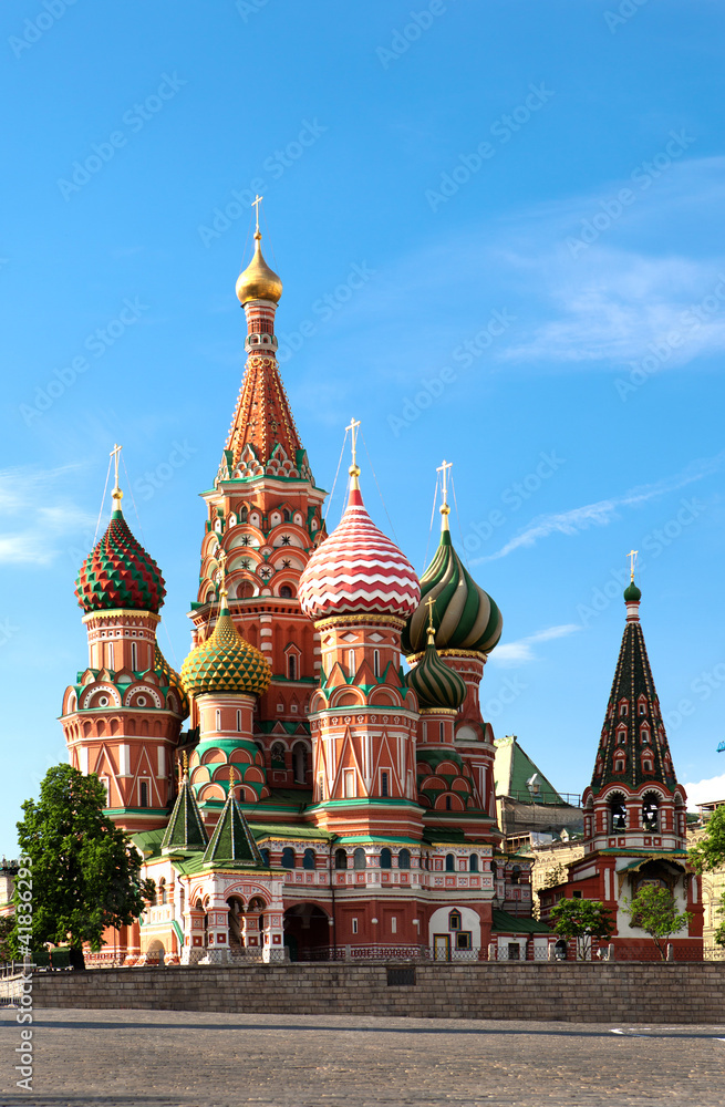 St.Basil's Cathedral on the Red Square in Moscow
