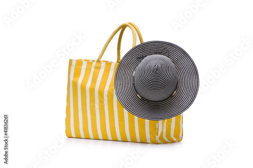 Badetasche mit Sonnenhut