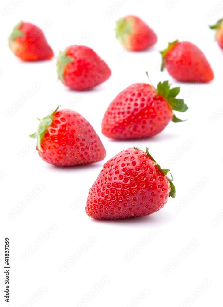 fresh strawberry, isolated on white background. fresh strawberry, isolated on white background.