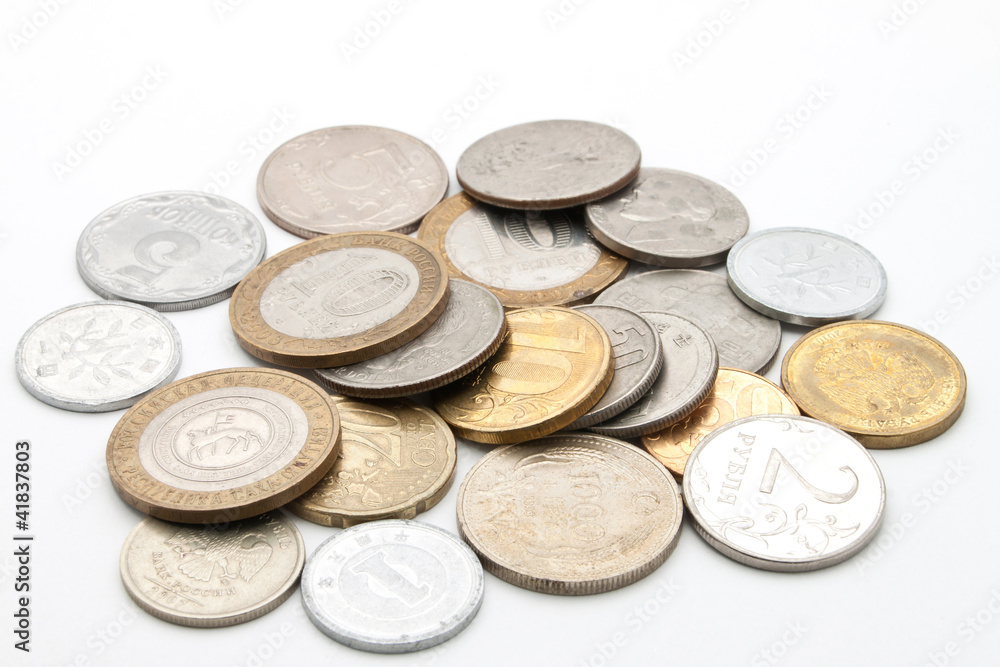 Coins from different countries. Coins from different countries.