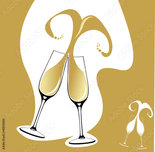 Champagne splash