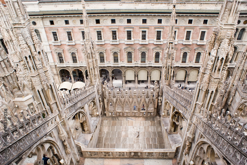 Veduta dal Duomo di Milano