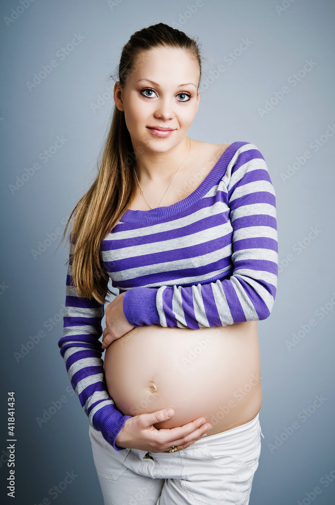 pregnant woman VI - obrazy, fototapety, plakaty 