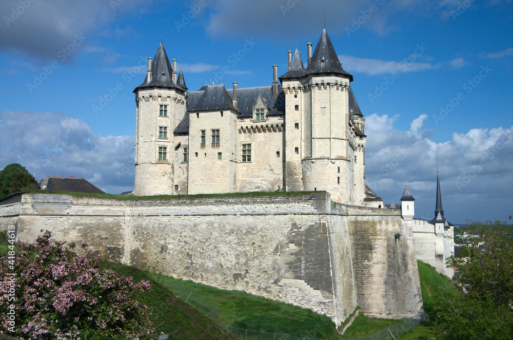 medieval castle of Samur, Loire valley, France\